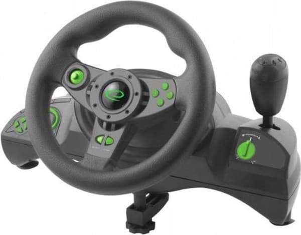 Esperanza EGW102 Gaming Controller Rat PC, Playstation 3 Digital USB Sort, Grøn