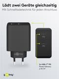 Miniatyrbilde 7 av 11: Dobbel USB-C™ PD hurtiglader (36 W) svart