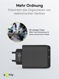 Miniatyrbilde 8 av 11: Dobbel USB-C™ PD hurtiglader (36 W) svart