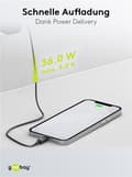 Miniatyrbilde 9 av 11: Dobbel USB-C™ PD hurtiglader (36 W) svart