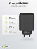 Miniatyrbilde 11 av 11: Dobbel USB-C™ PD hurtiglader (36 W) svart