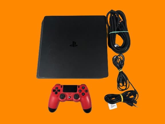 PS4 Slim Konsol 500GB KOMPLETT I BOX Playstation 4 Basenhet