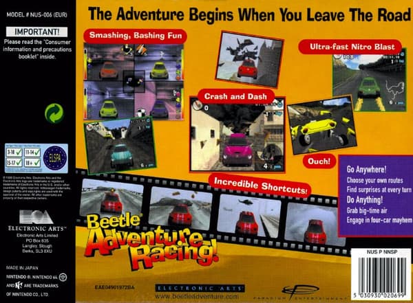 Beetle Adventure Racing! - Nintendo 64/N64 - PAL/EUR (KÄYTETTY TAVARA)