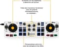 Pikkukuva 5 / 6: Hercules DJControl Control MIX Bluetooth älypuhelimille ja Android-tableteille, 2 kanavaa, musta, valkoinen, keltainen