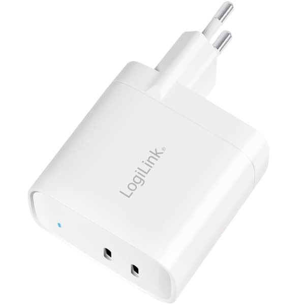 LogiLink USB-lader 2 x USB-C PD 40W GaN