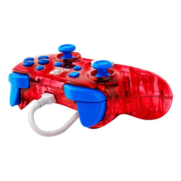 PDP Rock Candy: Mario Punch Red, Translucent USB Gamepad Analog/Digital Nintendo Switch, Nintendo Switch Lite, Nintendo Switch OLED