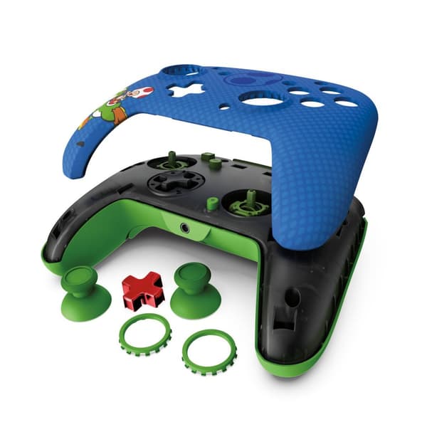 PDP REMATCH: Yoshi & Toad Blue USB Gamepad Analog/Digital Nintendo Switch, Nintendo Switch OLED