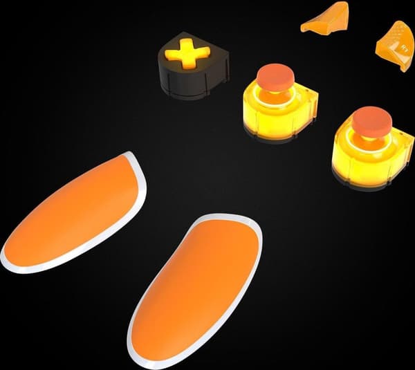 Thrustmaster ESWAP X LED Orange Crystal Pack - spelkontrolltillbehörssats - orange - för ThrustMaster eSwap X Pro Controller