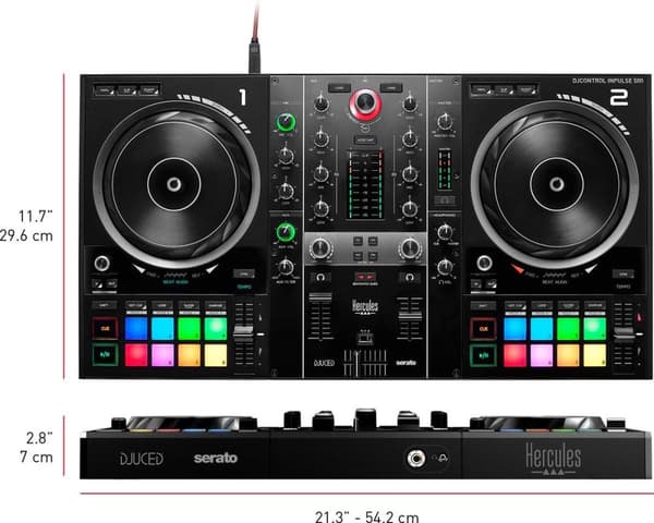 Hercules DJControl Inpulse 500 - 2-kanavainen DJ-ohjain