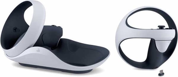 Sony - latausasema + verkkolaite - 2 lähtöporttia - valkoinen