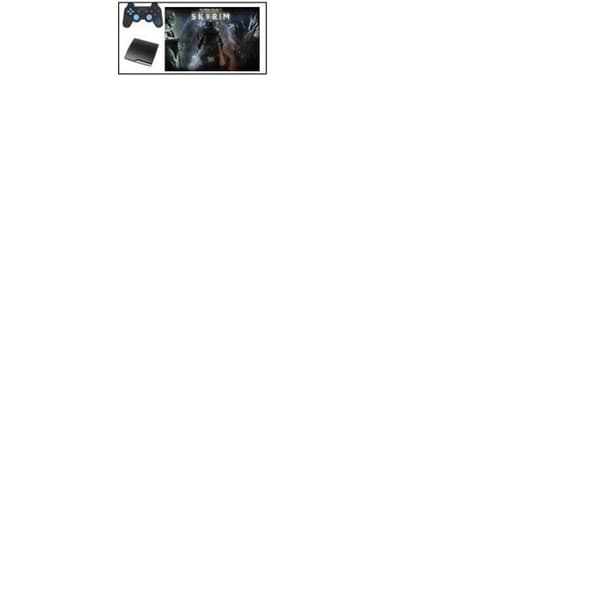 Hemkonsol - Sony - PS3 Slim - 320 GB - Svart - Pack med Skyrim- REFURBISHED