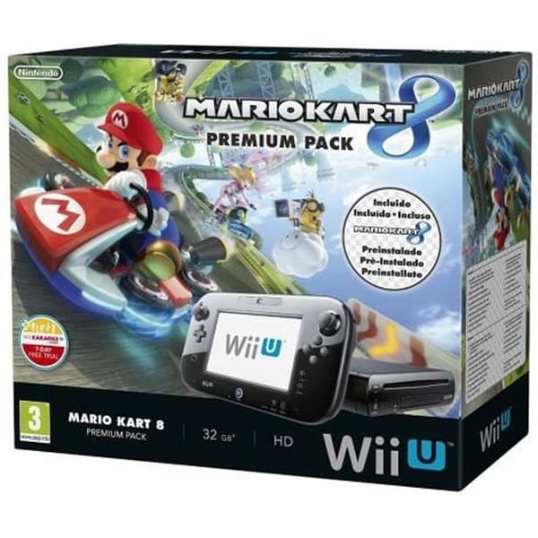 Wii U-konsol - Nintendo - Mario Kart 8 - 32 GB - Svart- REFURBISHED