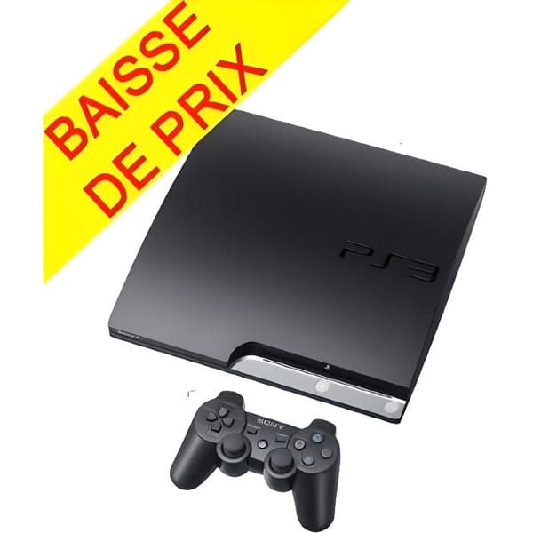 PS3-konsol 320 GB Svart / PS3-konsol.- USED