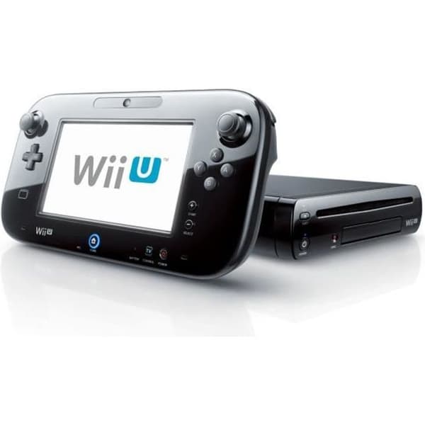 Konsol Wii U - MÄRKE - Svart - Komplett med tillbehör - 1 Wii-spel ingår - Mycket bra skick- REFURBISHED