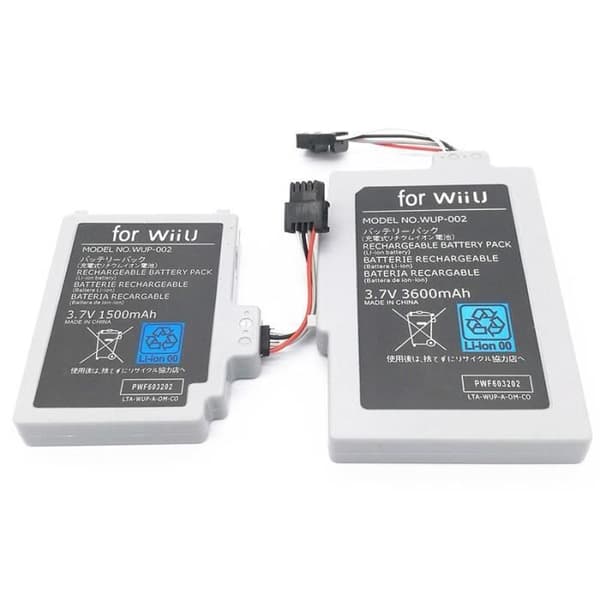 1st 3,7V 3600mAh uppladdningsbart Li-ion batteripaket för Wii U Gamepad Ersättningsbatteri för [D299D82]