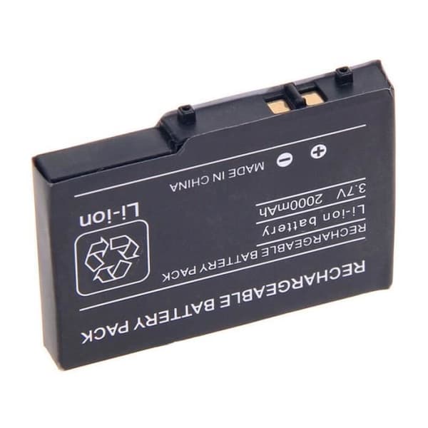 2-pack 2000mAh 3,7V uppladdningsbart litiumjonbatteripaket med skruvmejsel för Nintendo DS Lite DSL NDS Lite NDSL [93A01E1]