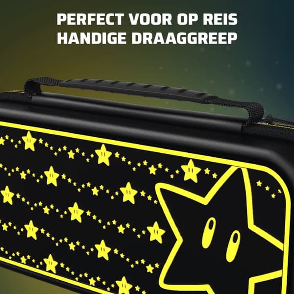 PDP Travel Case Plus - Super Star Glow In The Dark - Nintendo Switch, Switch Lite & Switch Oled