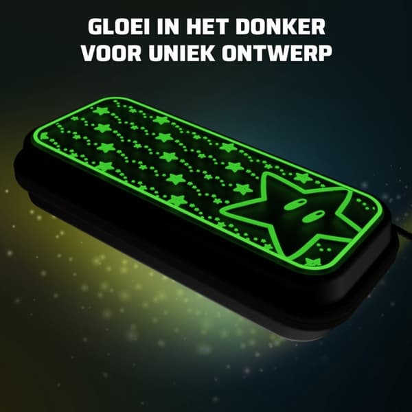 PDP Travel Case Plus - Super Star Glow In The Dark - Nintendo Switch, Switch Lite & Switch Oled