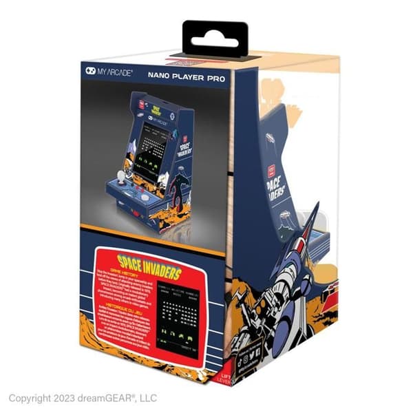 Bärbar konsol - RETROGAMING - Nano Player Pro - 4.8" - Vit färg - Pac Man-licens