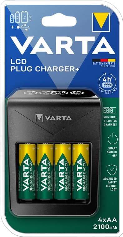 LCD Plug Charger+ (type 57687) inkl. 4x AA 2100 mAh