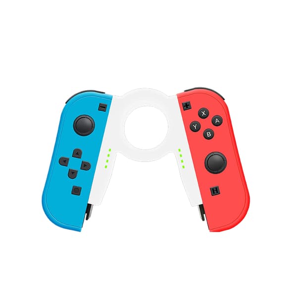 INF Joy con laddningsgrepp för Nintendo Switch/OLED, ladda medan du spelar Vit