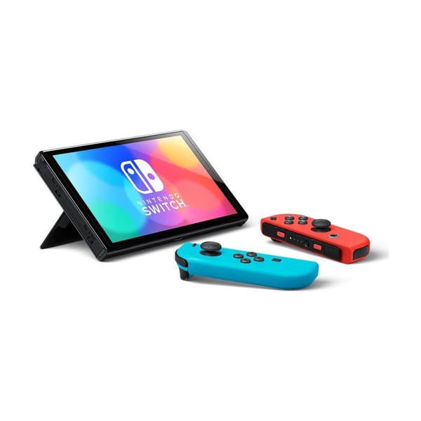 Nintendo Switch OLED Spelkonsol Joy-Con Blå & Röd