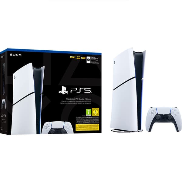 Playstation Konsoli Ps5 Digital Slim Hopeinen Europe PAL