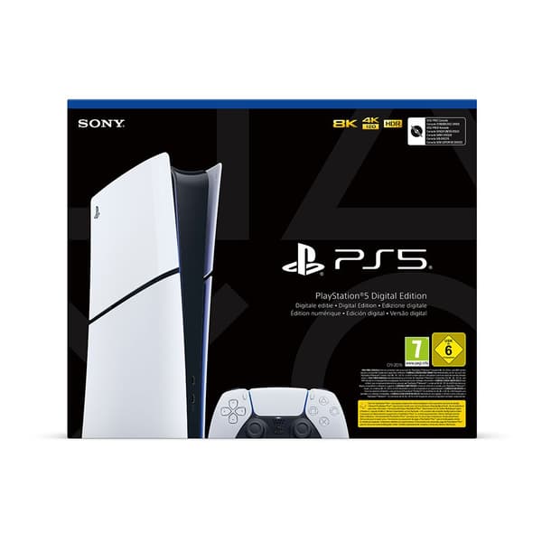 Playstation Konsoli Ps5 Digital Slim Hopeinen Europe PAL