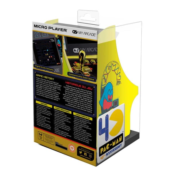My Arcade Retro Konsol Micro Player Pacman 40th Anniversary 6.5´´