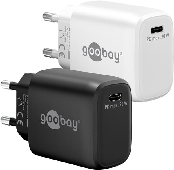 USB-C™ PD GaN hurtigoplader (20 W) hvid