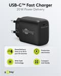 Pikkukuva 5 / 10: USB-C™ PD GaN -pikalaturi (20 W) musta