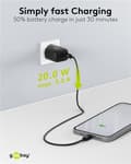 Pikkukuva 8 / 10: USB-C™ PD GaN -pikalaturi (20 W) musta