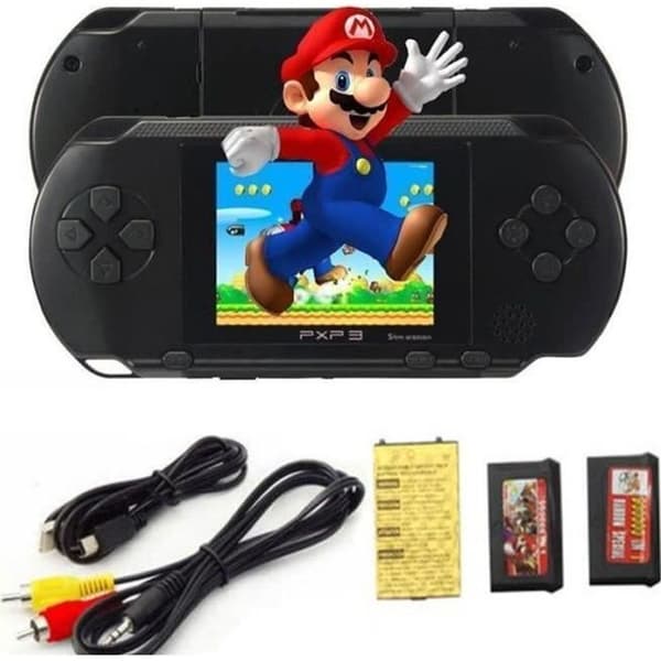 Glife16281-Black PXP3 Console 3-tums skärm Inbyggd 200 spel