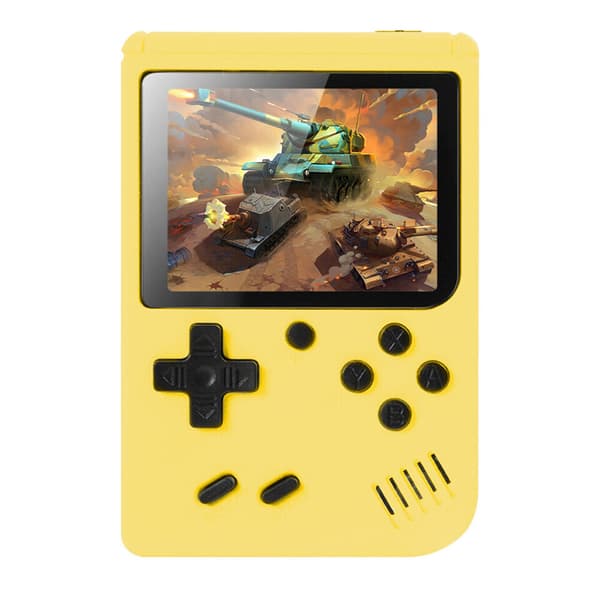 400 In 1 Classic Games Handheld Retro Video FC Game Console Player For Kids Adults Yellow
