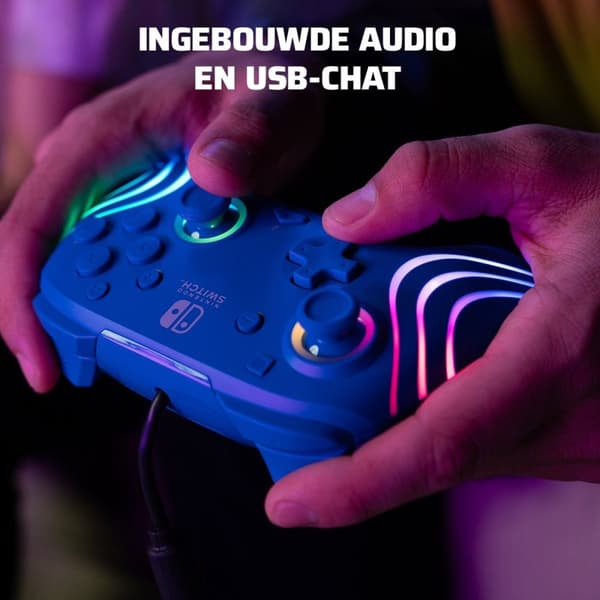 PDP Afterglow WAVE - Wired Controller - Blå - Nintendo Switch
