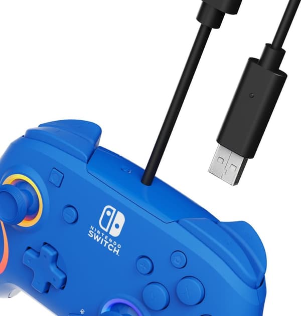 PDP Afterglow WAVE - Wired Controller - Blå - Nintendo Switch