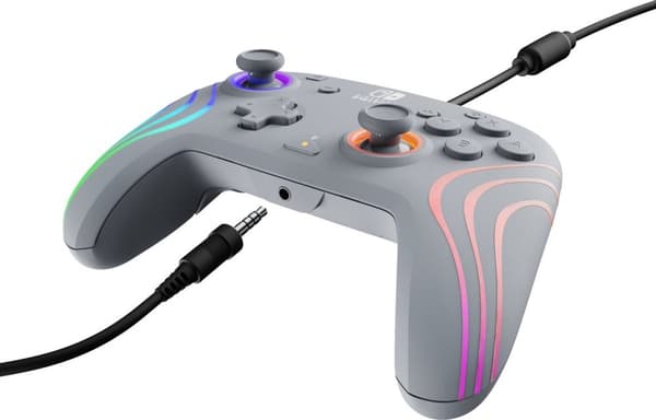 PDP Afterglow WAVE - Wired Controller - Grå - Nintendo Switch