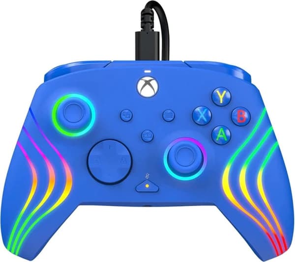 PDP - Afterglow Wave Blue Wired Controller til Xbox Series X|S, Xbox One og Windows 10/11