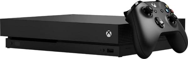 Xbox One X 1 TB Svart - Renoverad - Utmärkt skick- REFURBISHED