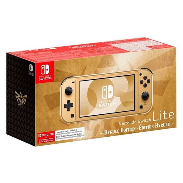 Nintendo Switch Lite Hyrule Edition + 12 Switch Online  Europe PAL