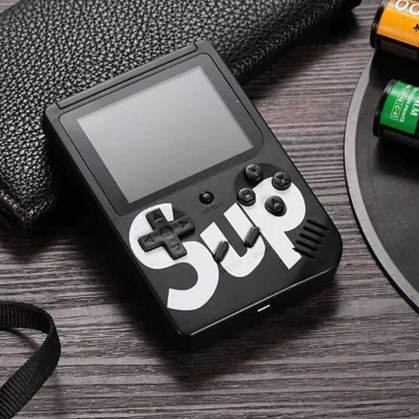 3" Mini Retro håndholdt spilkonsol 400-i-1 32-bit sort