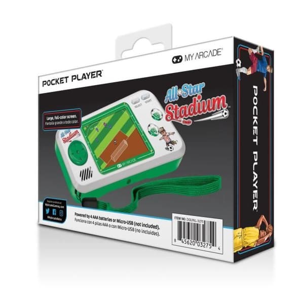 Min spelhall - Pocket Player All-Star Stadium - Bärbar spel - 7 spel i 1