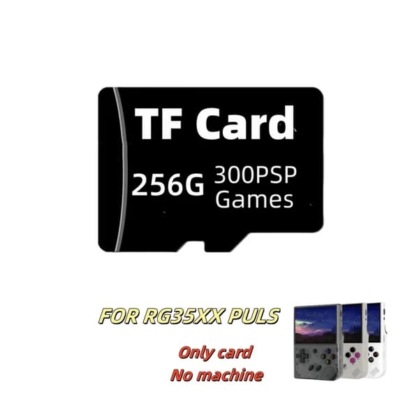 TF-kort til RG35XX PLUS, 256G kapacitet, 300 PSP-spil,256G 300 PSP spil