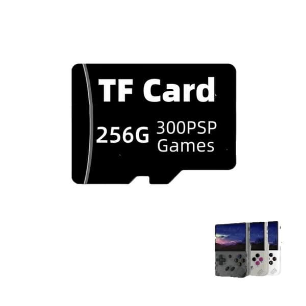 TF-kort för RG35XX PLUS, 256G kapacitet, 300 PSP-spel,256G 300 PSP-spel