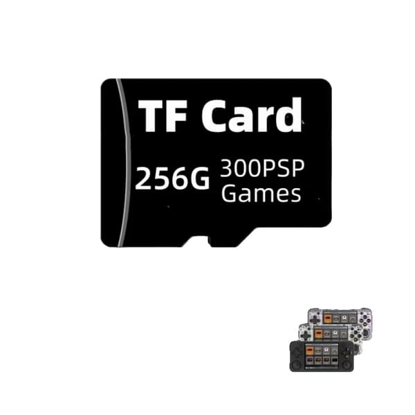 TF-kort för klassiskt spelande, 256G lagring, 300+ PSP-spel,256G 300 PSP-spel