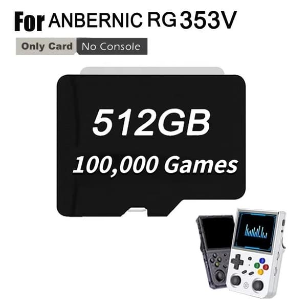 ANBERNIC RG353V TF-kort, 256GB med 51.000 spil, 512GB med 100.000 spil,512G 100000spil