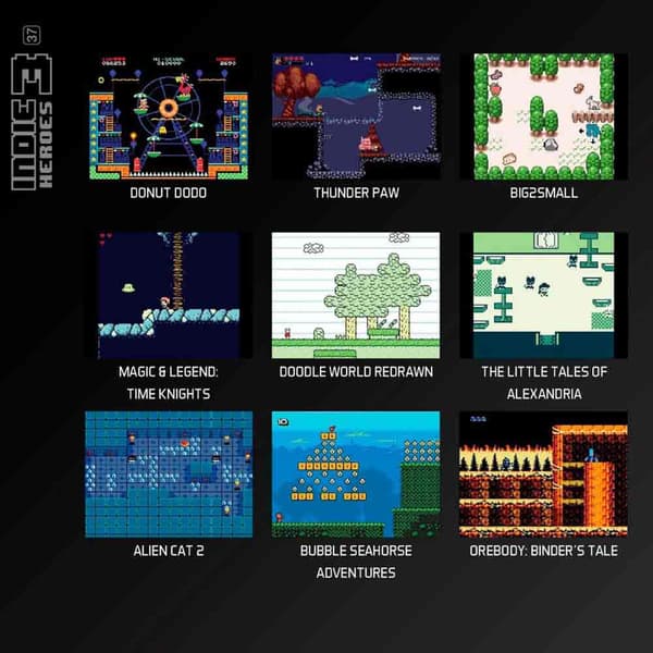 Evercade Indie Heroes Collection 3 Retrospelkonsol Durchsichtig
