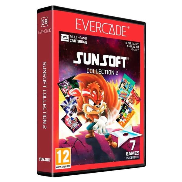 Evercade Sunsoft Collection 2 Retropelikonsoli Kirkas