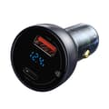 Miniatyrbilde 6 av 11: Baseus Particular Digital Display billader med display, USB + USB-C, QC3.0+PD, 5A, 65W (grå)