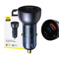 Miniatyrbilde 1 av 11: Baseus Particular Digital Display billader med display, USB + USB-C, QC3.0+PD, 5A, 65W (grå)